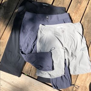 3 Pairs of Columbia Omni-Shield capris and shorts